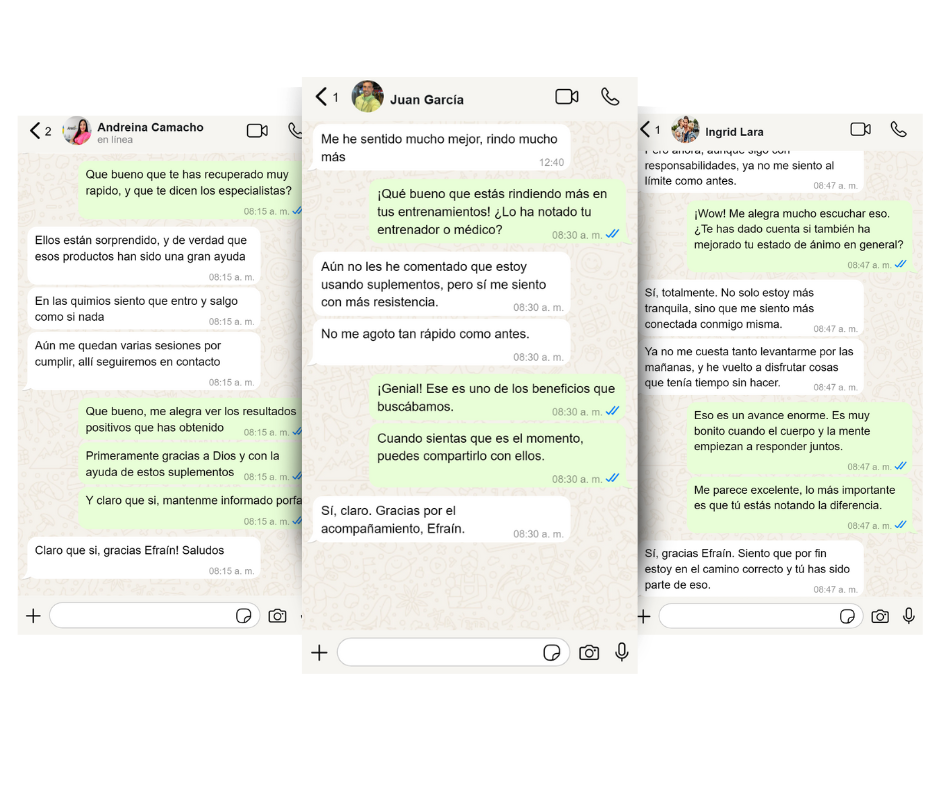 Ellos ya lograron mejorar su calidad de vida con la guía de suplementación de TipsPlus